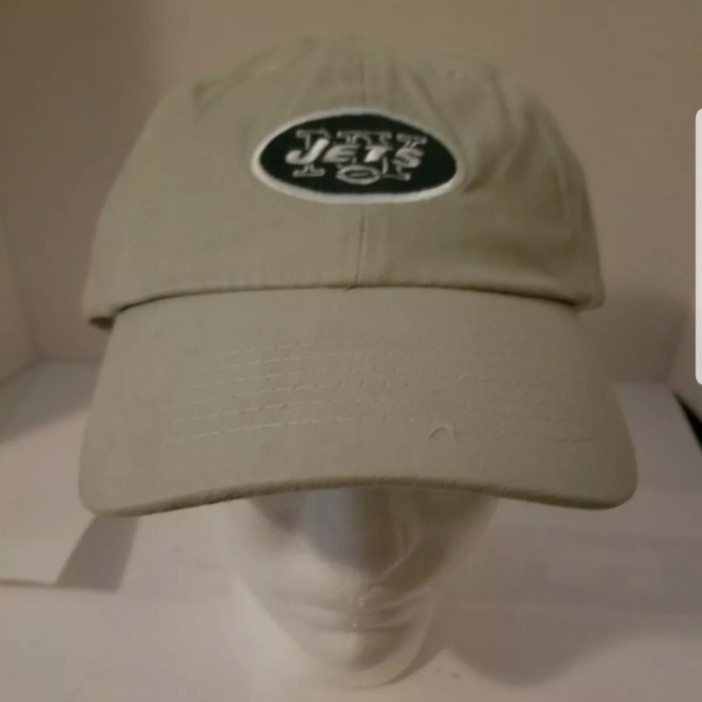 Jets NFL FOOTBALL Hat Khaki Tan Adjustable